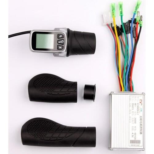 250W 350W 24V 36V 48V Electric Scooter Bicycle LCD Display Twist Throttle 6Mosfet Brushless Controller For Ebike MTB Part Kit