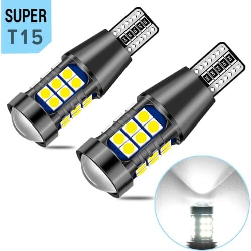 2x T15 921 W16W 1156 ba15s 7440 T20 LED Bulb Car Backup Reverse Light for Hyundai Santa Fe Getz I20 Sonata Ix25 I40 I10 Coupe