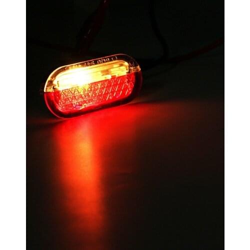 69.5*32.3*50.5mm Courtesy Door Light Bulb Door Footwell Red & White Lens 1 Pc