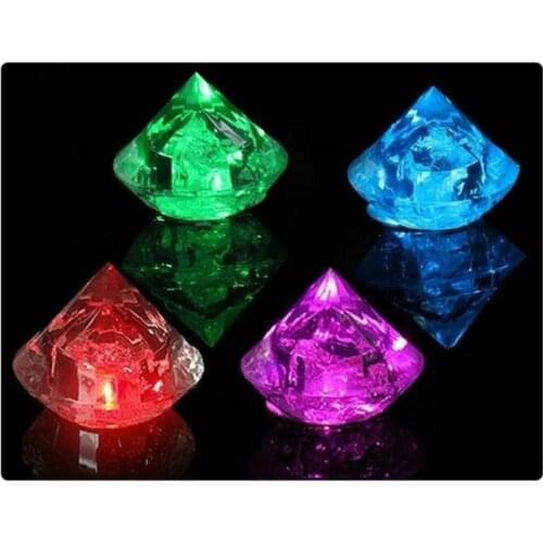 Diamond LED colorful induction light ice romantic bar wedding special colorful light induction into the water