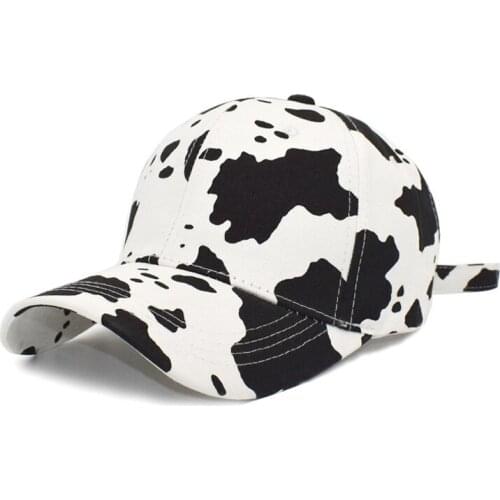 Hot Sale Cow Pattern Personality Baseball Cap Men And Women European And American Fashion Caps Travel Sports Sun Visor2021