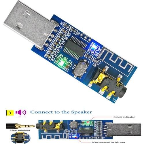 Bluetooth 4.0 Audio USB Receiver Module Wireless Sound Bluetooth USB Audio Module .DIY for PC Car phone Speaker