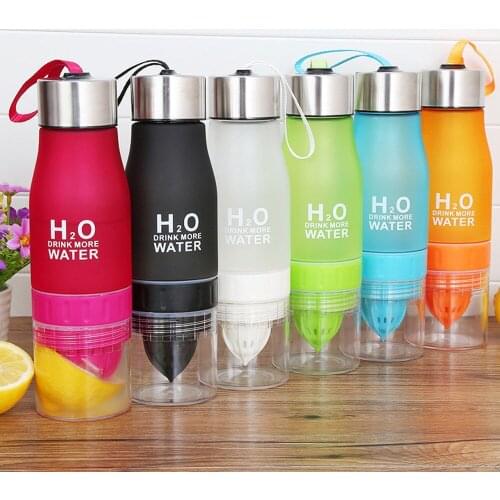Bottle for water 700ML kettle My bottle Lemon Cup Bottle H2O Drink More Water Drinking Bike Bottle Flask for a bicycle