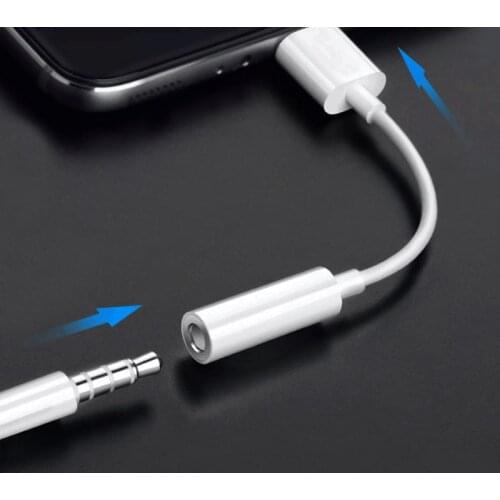 For Lightning to 3.5mm Jack Adapter For iPhone 12 11 Pro MAX XS XR X Headphone Jack Connector Cable Earphone Audio Converter