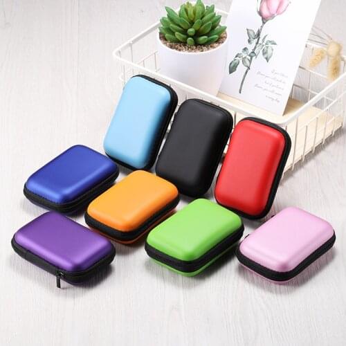 USB Cable Data Line Storage Box Headphone SD Card Case Holder Organizer Mini Coin Purse Change Bag Wallet Zipper Pouch Gift Box