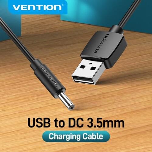 Vention USB to DC 3.5mm Charging Cable USB A Male to 3.5 Jack Connector 5V Power Supply Charger Adapter for USB HUB Power Cable