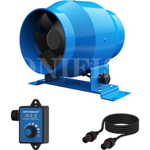 Frequency conversion stepless speed regulation duct fan 100mm 4 inch fresh air system for exhaust fan household mute