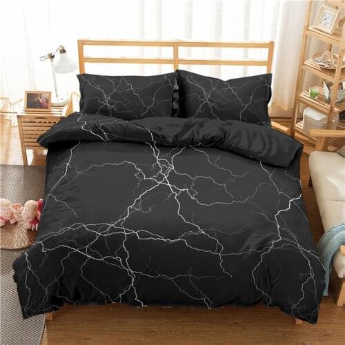 Lightning Bedding Set Natural Phenomenon Black Duvet Cover Set For Bedroom 2/3 Pieces Bed Quilt Cover Corlorful Bedspread