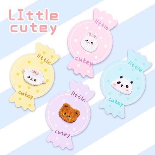 Little Bear Patch Iron on Patches for Clothing Jeans Bags Patchwork Sewing Applique Cute Panda Parches DIY Clothes Stickers