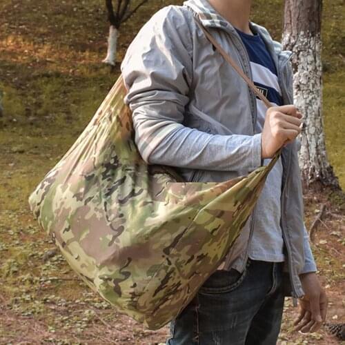 Camping Travel Grocery Fashion Foldable Shopping Bag Tote Pouch Large-capacity Handbag Multi-function Camouflage Shoulder Bags