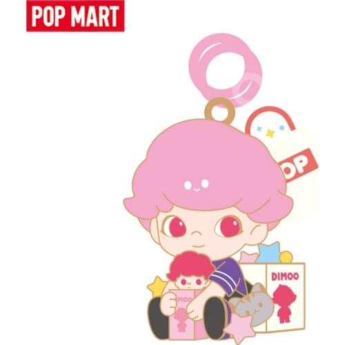 POP MART Dimoo Life University Metal Badge series blind box Collectible Cute Action Kawaii Figure Gift Kid Toy Free Shipping