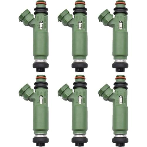 6pcs/lot Original For Toyota Land Cruiser 100 1999-2009 1FZFE 4.5L Fuel Injector 23209-66010 2320966010 23250-66010 2325066010