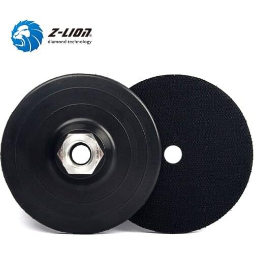 Z-LION 4" 2pcs/Lot Plastic Backer Pad Hook Loop Backing Pad Plate Polihser & Sanding Tool Arbor 5/8-11 & M14 Dry Wet Use Disc