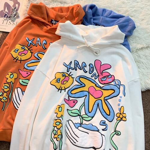 New Punk Goth Graphic Hoodie Women Sweatshrit Streetwear Kawaii Teens Clothes 2021 Autumn Korean Fashion Long Sleeve Tops Casual