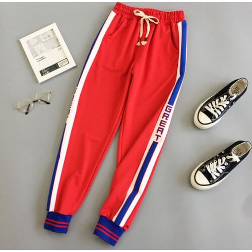 2020 New Fashion Joggers Women Korean Style Loose Harem Pants High Waist Casual Female Trouser P1053