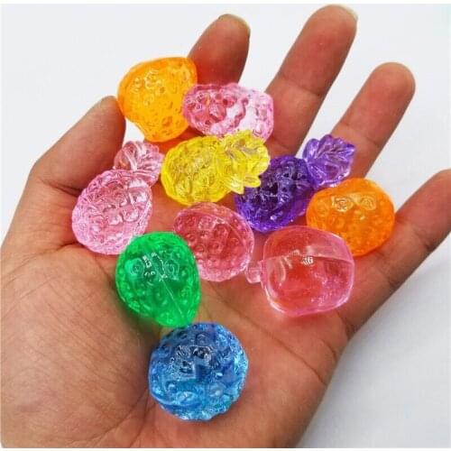 5 Pieces Acrylic Fruit Shape Game Pieces For Board Games Accessories