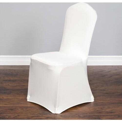 100Pcs white color Stretch Indoor Chair Cover For Wedding/Party Universal Banquet Hotel Decoration Free Shipping