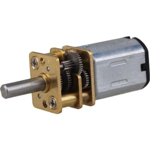 12mm Silver GA12-N20 60RPM Miniature Metal Electric 6v DC Gear Motor Gearwheel with 10mm Output Shaft