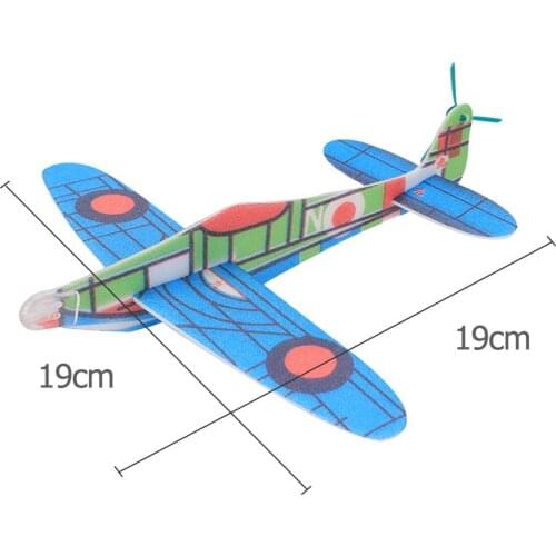 19cm Good quality Hand Launch Throwing Glider Aircraft Inertial Foam EPP Airplane Toy Children Plane Model Outdoor Fun Toys