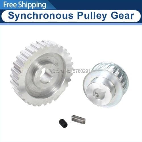 2pcs metal synchronous Pulley gear motor belt gear drive wheel gt2 9.5mm pulley CJ0618 SIEG C2