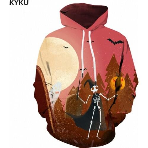 3d Hoodies Halloween Hoodie Men Skull Hoodie Print Skeleton 3d Printed Pumpkin Hooded Casual Mens Clothing Hip Hop Autumn New