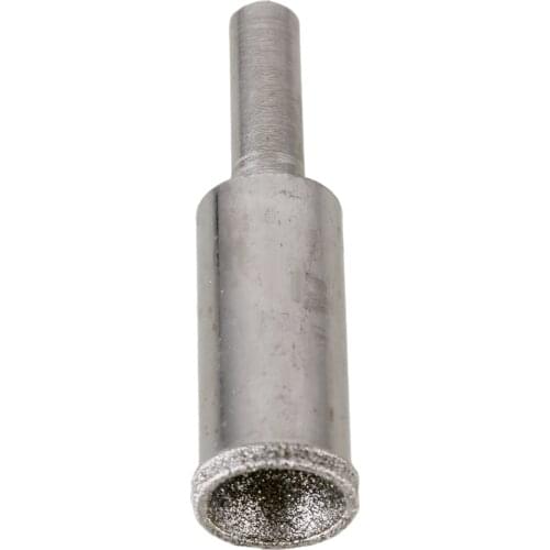 Diamond Lapidary Grinding Bit 12mm Spherical Concave Head Grit 100 Coarse Silver