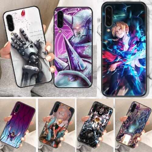Anime Fullmetal Alchemist Phone Case For Samsung Galaxy A 10 12 20E 21S 30 32 40 50 51 52 70 71 72 5 6 7 2016 2018 black fashion