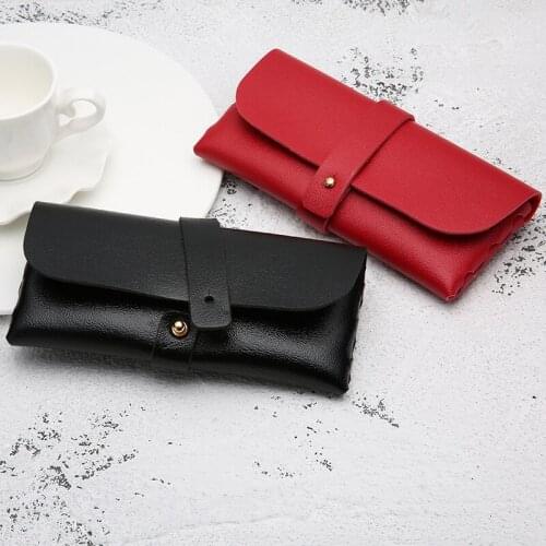 PU Leather Eyewear Cases Cover for Sunglasses Womens Eyeglasses Case Men Reading Glasses Box Eyewear Bag Accessories