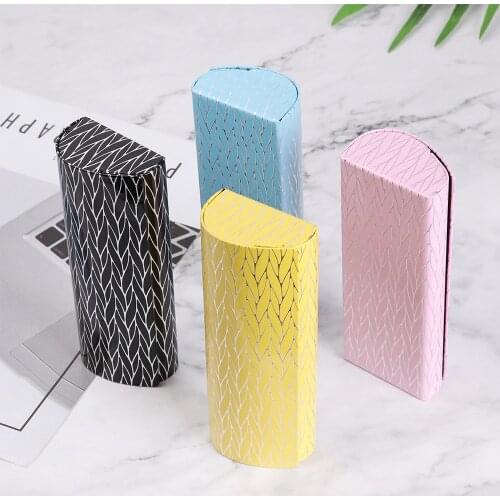 Hard Glasses Case Spectacle Box Eyeglasses Case For Women Magnetic Closure Hard Leather Glasses Box Sunglasses Case