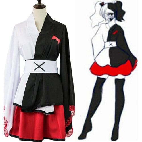 Danganronpa Monokuma Cosplay Costume Kimono Dress Outfits Uniform Full Suit Halloween Carnival Costumes