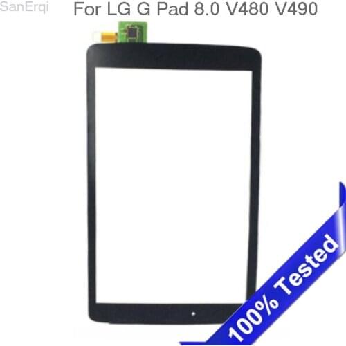 For LG G Pad 8.0 V480 V490 Touch Screen Display Sensor Glass Digitizr Black SanErqi
