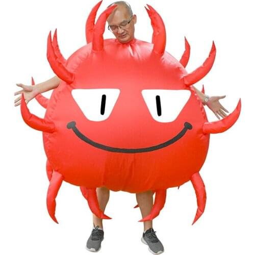Exotic Halloween Crab Inflatable Party Costume Toy Cartoon Character Suit Festival Christmas Birthday Easter Carnival