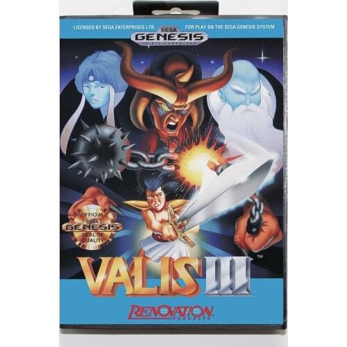 Valis III 16bit MD Game Card For Sega Mega Drive/ Genesis with Retail Box