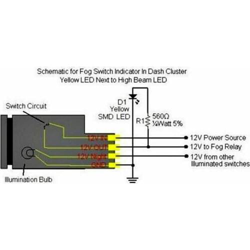 Switch Button 39mm Push Accessories Amber Fog Light For Toyota Tacoma LED Durable