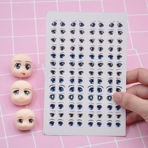 GSC Doll Eyes Sticker for 1/8 BJD Dolls Diy Accessories Ob11 Doll Accessories Not Include Doll Head
