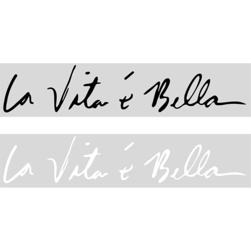 LEEPEE Decoration Auto Stickers Decal Personality Life is Beautiful Exterior Accessories 8.8*41 CM for Car Body Window