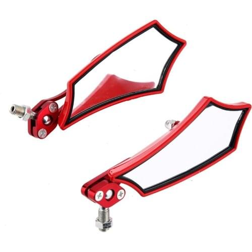 Hot Sale 1 Pair 4 color optional 180 degree Adjustable ABS plastic+metal Motorcycle Rearview Mirror Scooter Parts for most moto