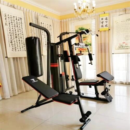 Multifunctional fitness equipment set combination household combinator comprehensive training equipment large strength exercise
