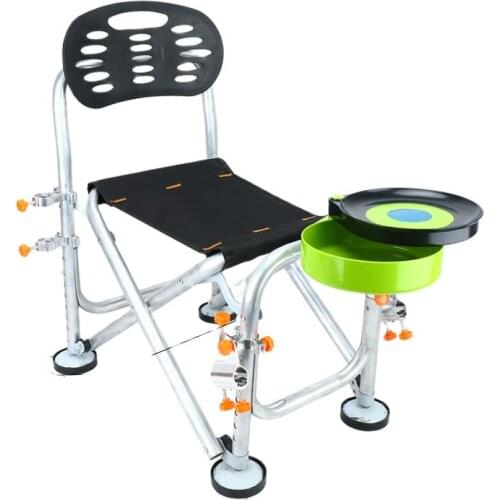 Aluminum alloy Multifunction portable tool set tackle,with Bait plate,tool rod holder for fishing chair