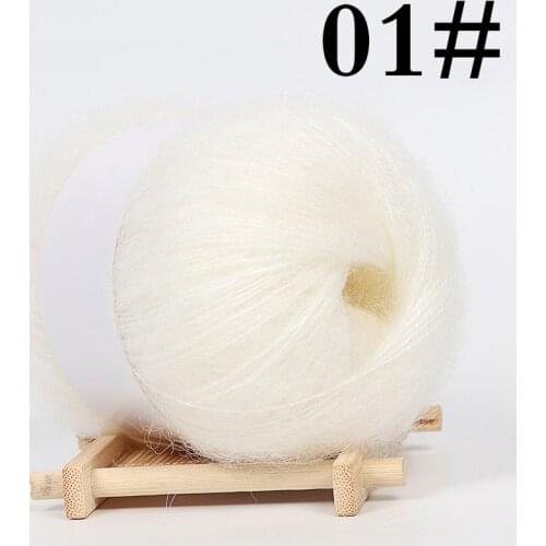 25g Practical Mohair Yarn Soft Fine Wool Crochet Yarn For Knitting Sweater Scarf Shawl Clothing Hat Delicate Smooth Wool Yarn