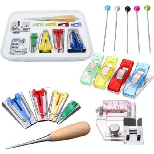 Sewing Accessories Seam Tools Supplies 6mm/12mm/18mm/25mm Accessory Seams Instruments Set Sewing Machine Hemming Tape Maker