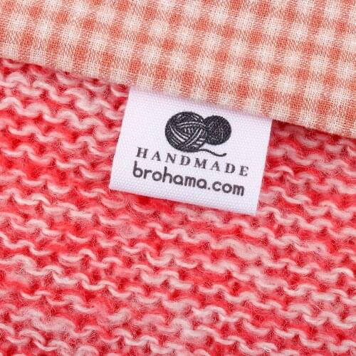 Handmade, Heart, Fold Cotton Fabric, Sewing Labels, Sewing Knitting, Crochet Gift, Unique Gift, Personalised Gift (MD2102)