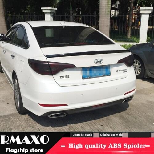 For Sonata 9 Spoiler 2016-2018 Hyundai Sonata 9 Spoiler ZSK ABS plastic Material Car Rear Wing Color Rear Spoiler