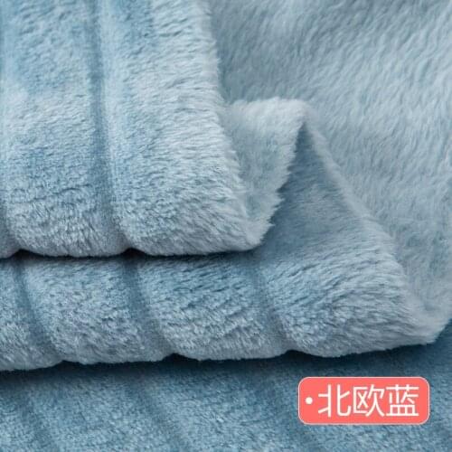 180cm*50cm Thickened Double-sided Flannel Fabric Plush Pajamas Blankets Home Clothing Coral Fleece Fabrics DIY Apparel Fabric