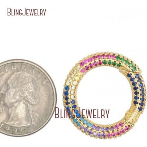 Gold Filled Round Carabiner Spring Belt Clip Carabiner Spring Belt Clip for Jewelry Making FC33027