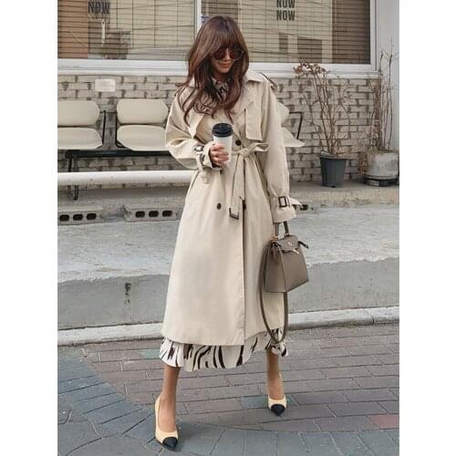 ZOUHIRC Women's Long Trench Coats