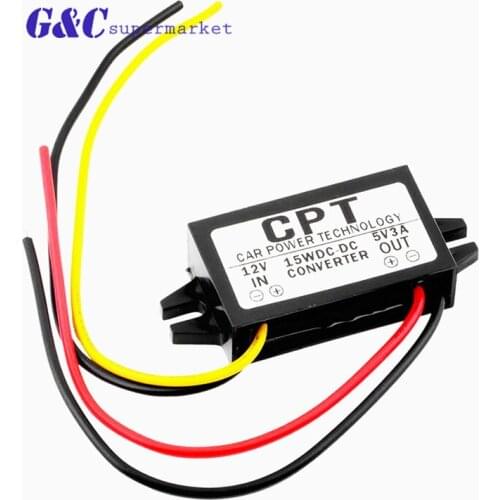 1PCS DC/DC Converter Regulator 12V to 5V 3A 15W Car Led Display Supply Module