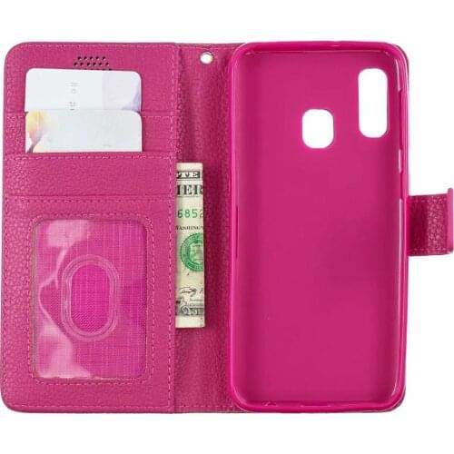 10pcs/lot Lychee PU+TPU leather wallet stand Case for Samsung S10 5G A20E M30 M20 M10 A10 A30 A40 A40 A50 A70 J2PRO 2018