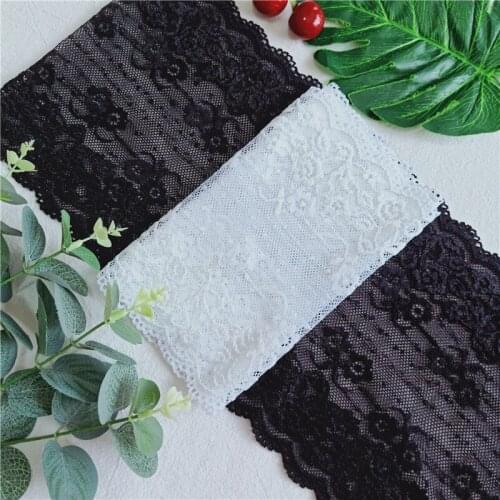 18.5cm White Lace Woven Fabric Used For Embroidered Dress Decoration E1122 On Wedding Dress And Curtains