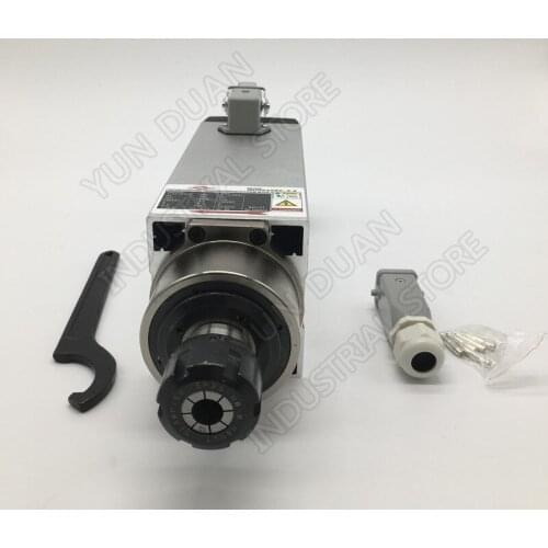 3.5KW ER25 1-16mm Range Spindle Motor 2Poli Air-Cooling AC220V/380V 3PH 18000RPM CNC Advertising Engraving Machine Router Wood